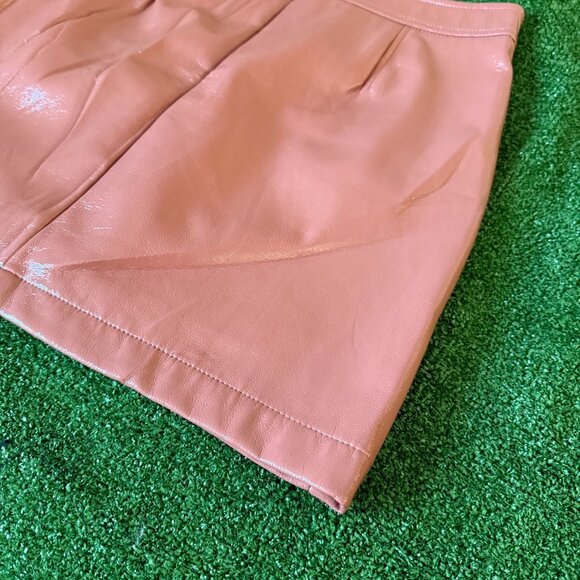 Shinstar Women’s Mini Bodycon Side Slit Rose Vegan Leather Lining Skirt  Size L - Picture 11 of 16